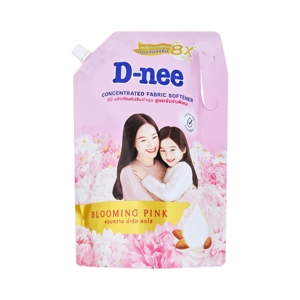 D Nee Charming Care Concentrated Fabric Softener Blooming Pink 1000ml.