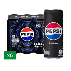 Pepsi Zero Sugar 245ml. Pack6