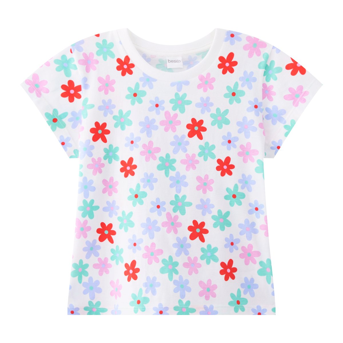 เบสิโค เสื้อยืดเด็กหญิง รุ่น BCAL2503LG008 สีขาว
