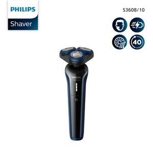 ฟิลิปส์ เครื่องโกนหนวดไฟฟ้า รุ่น S3608/10 สีดำ_thumbnail_2