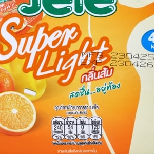เจเล่ ซูเปอร์ไลท์ ขนมเยลลี่คาราจีแนนผสมผงบุก รสส้ม 125 ก. แพ็ค 6_thumbnail_3