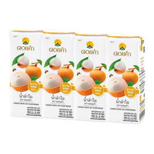 Doikham Longan 200ml. Pack 4