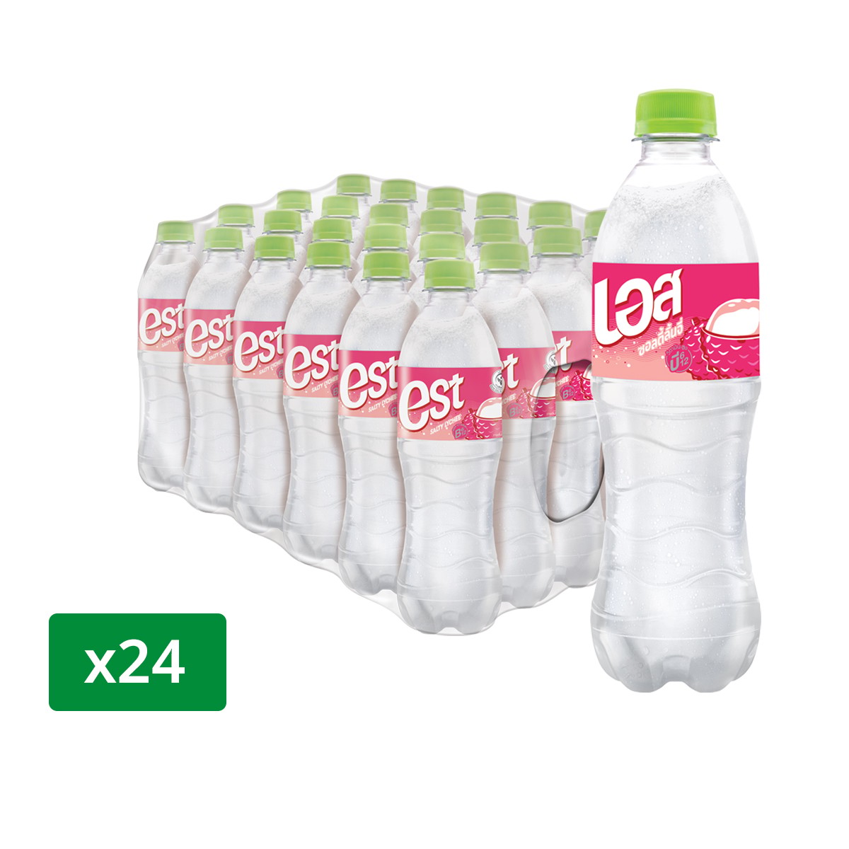 เอส น้ำหวานกลิ่นซอลตี้ลิ้นจี่ พลัสวิตามินบี 515 มล. แพ็ค 24