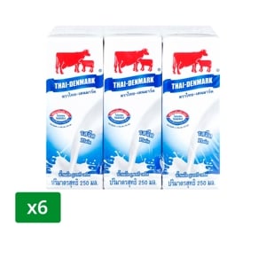 Thai Denmark UHT Milk Plain 250ml.Pack6