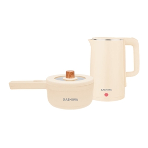 KASHIWA Cordless Electric Kettle Model EK189 + Electric Saucepan Model KW209