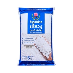 บัวน้ำเงิน ข้าวเหนียวเขี้ยวงู 5 กก.