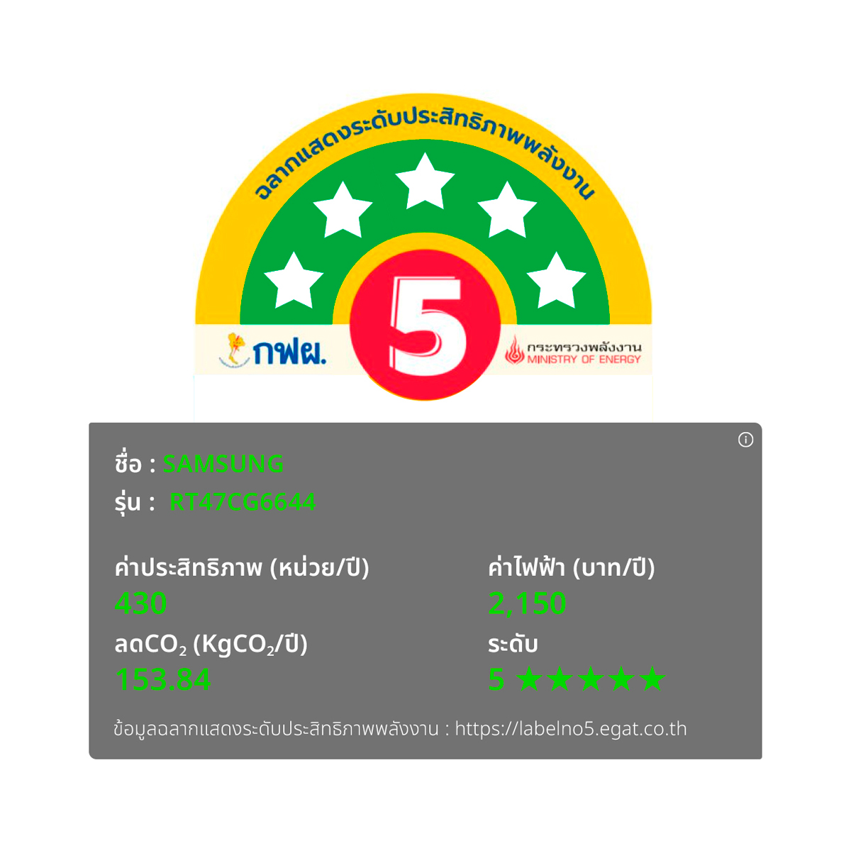 ซัมซุง ตู้เย็น 2 ประตู รุ่น RT47CG6644S9ST ขนาด 16.4 คิว สี Refined Inox_2