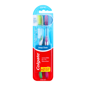 Colgate Slim Soft Advanced Ultra Soft Toothbrush Pack 2