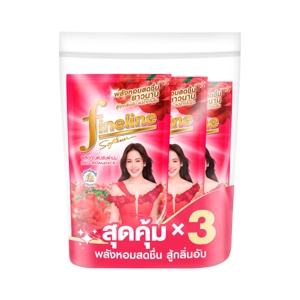 ไฟน์ไลน์ น้ำยาปรับผ้านุ่ม กลิ่นเรดโรแมนซ์ ถุงเติม 470 มล. แพ็ค 3