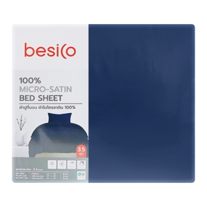 BESICO Bed Set 3.5 ft. Navy Blue Color