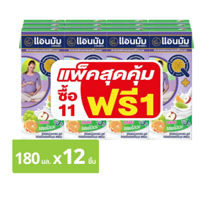 แอนมัม มาเทอร์น่า โยเกิร์ตพร้อมดื่ม ยูเอชที รสผลไม้รวม 180 มล. x 12 ชิ้น
