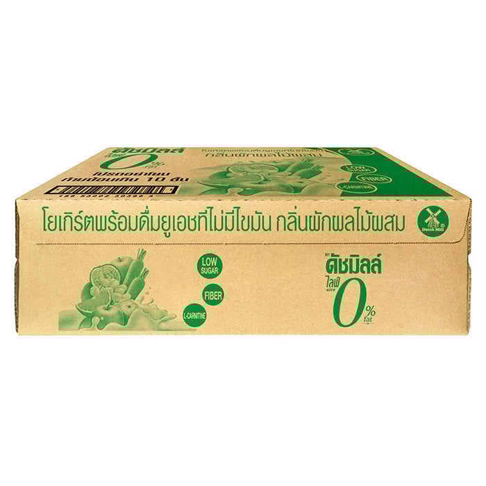 ดัชมิลล์ ไลฟ์พลัส โยเกิร์ตพร้อมดื่มยูเอชที ไม่มีไขมัน รสผักผลไม้ผสม 180 มล. x 48 ชิ้น_2