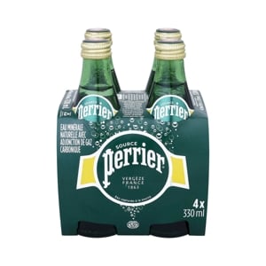 Perrier Mineral Water 330ml 4 Pack