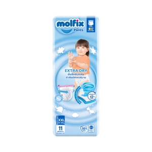 MOLFIX Extra Dry Pants Baby Diapers Size XXL 11 pcs.