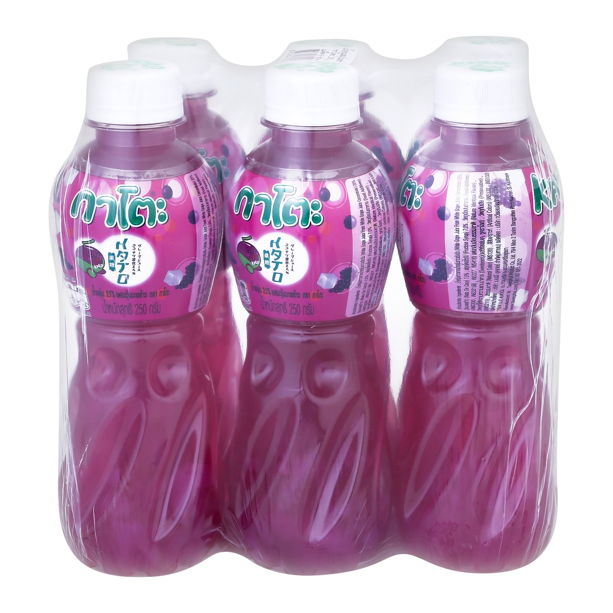 กาโตะ น้ำองุ่น 25% ผสมวุ้นมะพร้าว 250 มล. แพ็ค 6_2