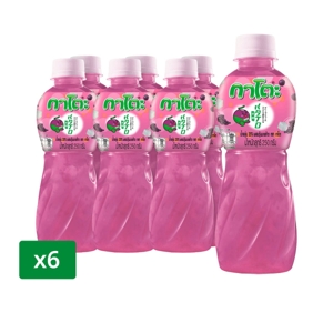 KATO 25% Red Grape Juice with Nata de Coco 250 ml. Pack 6