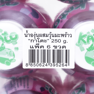 กาโตะ น้ำองุ่น 25% ผสมวุ้นมะพร้าว 250 มล. แพ็ค 6_thumbnail_5