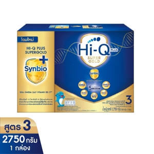 Hi Q 1 Plus Super Gold Milk Powder Plain 2750g.