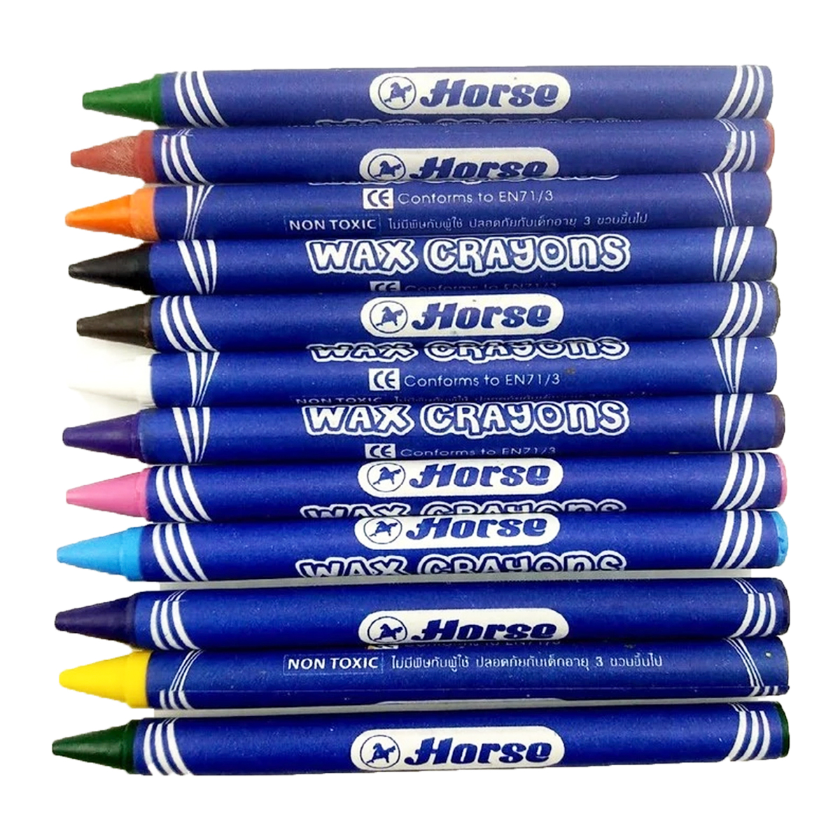 ตราม้า สีเทียน 16 สี_2