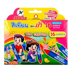 ตราม้า สีเทียน 16 สี_thumbnail