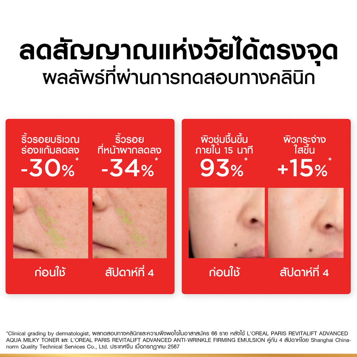 ลอรีอัล ปารีส รีไวทัลลิฟท์ แอดวานซ์ แอนตี้ ริงเคิล เฟิร์มมิ่ง อิมัลชั่น 50 มล._4