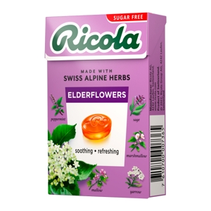 Ricola Elderflower Sugar Free Candy 40g.