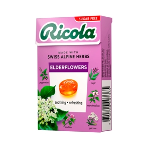 RICOLA Elderflower Sugarfree 40 g.