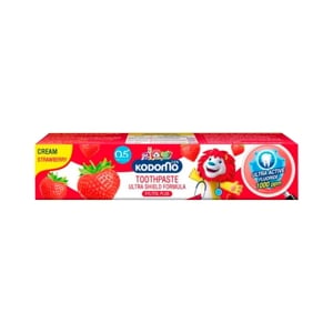 Kodomo Ultra Shield Formula Xylitol Plus Cream Strawberry Kid Toothpaste 65g.