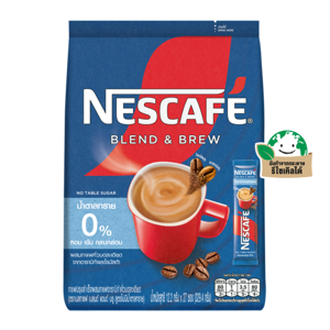 เนสกาแฟ เบลด์ แอนด์ บรู กาแฟปรุงสำเร็จผสมกาแฟอาราบิก้าคั่วบดละเอียด สูตรไม่มีน้ำตาล 12.2 ก. แพ็ค 27