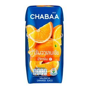 ชบา น้ำผลไม้ ส้มวาเลนเซีย 180 มล. แพ็ค 6_thumbnail_1