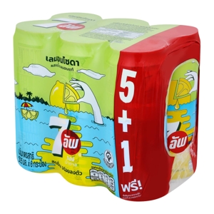 เซเว่น-อัพ น้ำอัดลม เลมอนโซดา สูตรไม่มีน้ำตาล 325 มล. x 6 ชิ้น_thumbnail_1