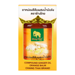 ช้างไทย ยาหม่องสีส้มผสมน้ำมันขิง 50 ก._thumbnail