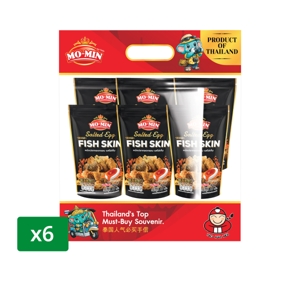 MOMIN Crispy Fish Skin Salted Egg 25 g. x 6 Units