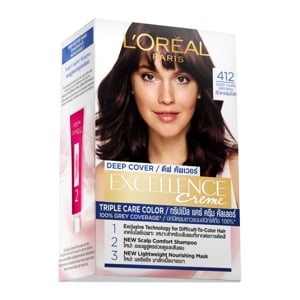 Excellence Deep Cover Deep Dark Brown Hair Color Cream 412