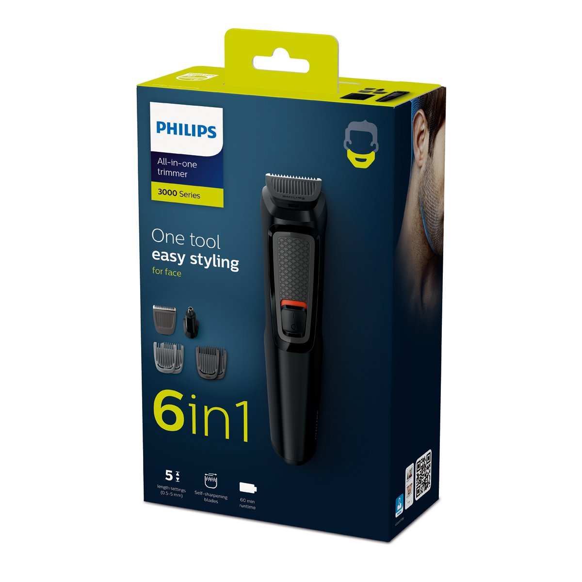 ฟิลิปส์ เครื่องเล็มขนออลอินวัน รุ่น MG3710/15 สีดำ_1