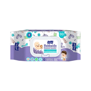 SANISOFT Baby Wipes Lavender Scent  80 sheets