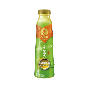 Oishi Gold Genmaicha Japanese Green Tea Drink No Sugar Formula 400ml.