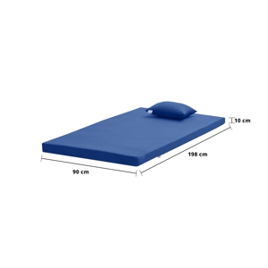 ไมดาส ท็อปเปอร์ รุ่น Basic Living 3 ฟุต หนา 2.5 นิ้ว สีแฟรี่บลู_thumbnail_1