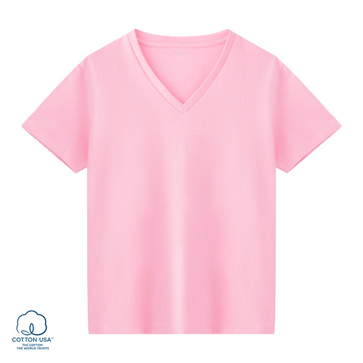 เบสิโค เสื้อยืดคอวีแขนสั้น สำหรับผู้หญิง รุ่น TDNC2306LC005