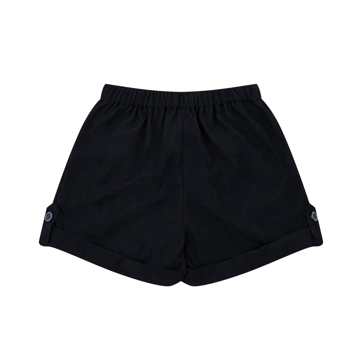 เบสิโค กางเกงลูกฟูกขาสั้น สำหรับผู้หญิง รุ่น FTHI25Q4LC004 สีดำ_1