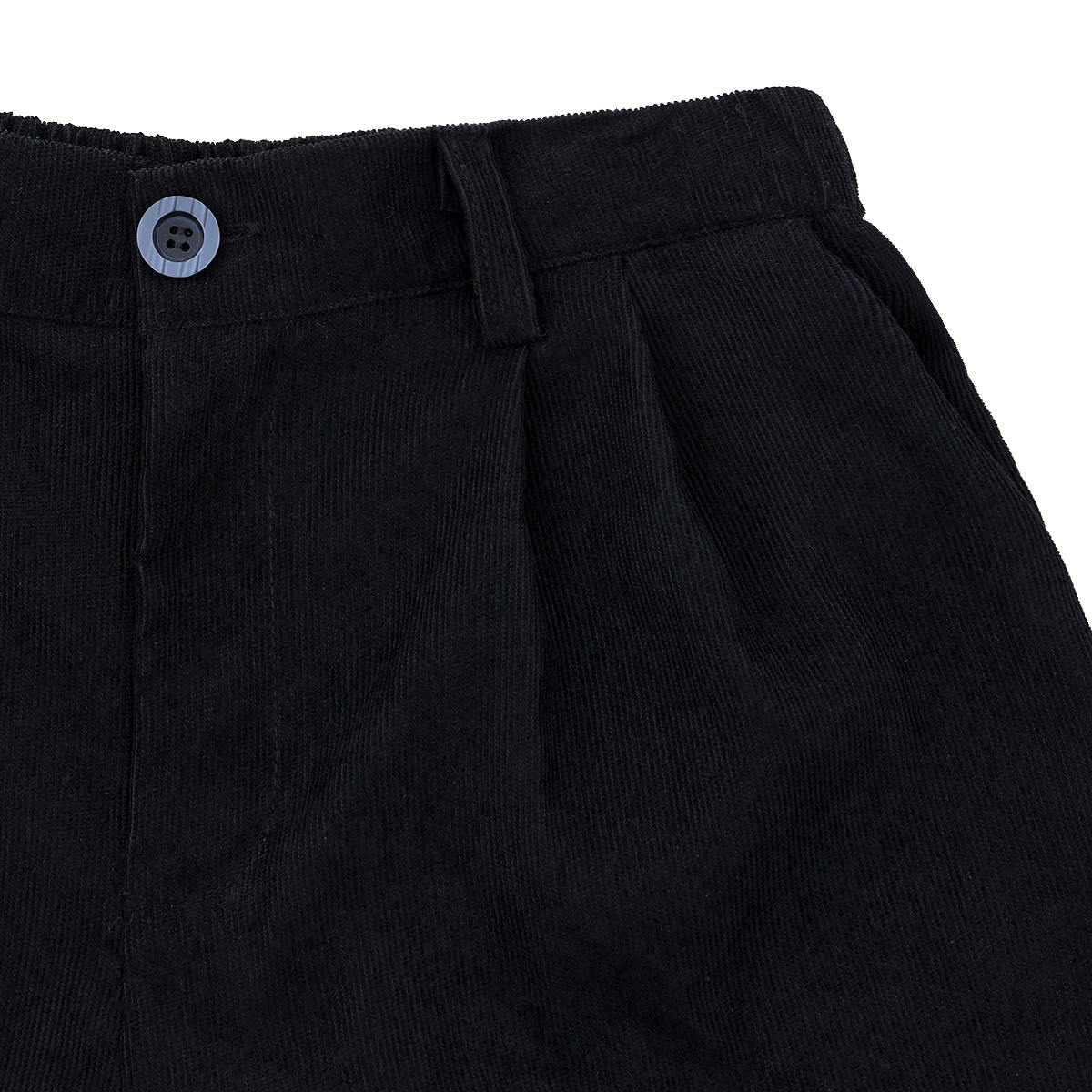 เบสิโค กางเกงลูกฟูกขาสั้น สำหรับผู้หญิง รุ่น FTHI25Q4LC004 สีดำ_2