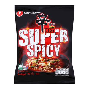 Nongshim Shin Red Super Spicy Noodle 120g.