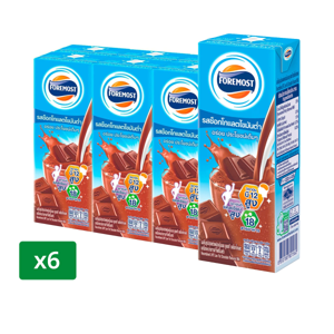 FOREMOST UHT Low Fat Chocolate Flavored Milk Product 225 ml. Pack 6