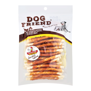 DogFriend Soft Raw Hide Stick Wrapped With ChickenBreast 400g.