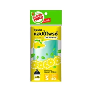 บิ๊กซี แฮปปี้ ไพรซ์ ถุงขยะแบบม้วน กลิ่นมินต์แอนด์เลมอน 18 x 20 นิ้ว แพ็ค 40 ใบ_thumbnail
