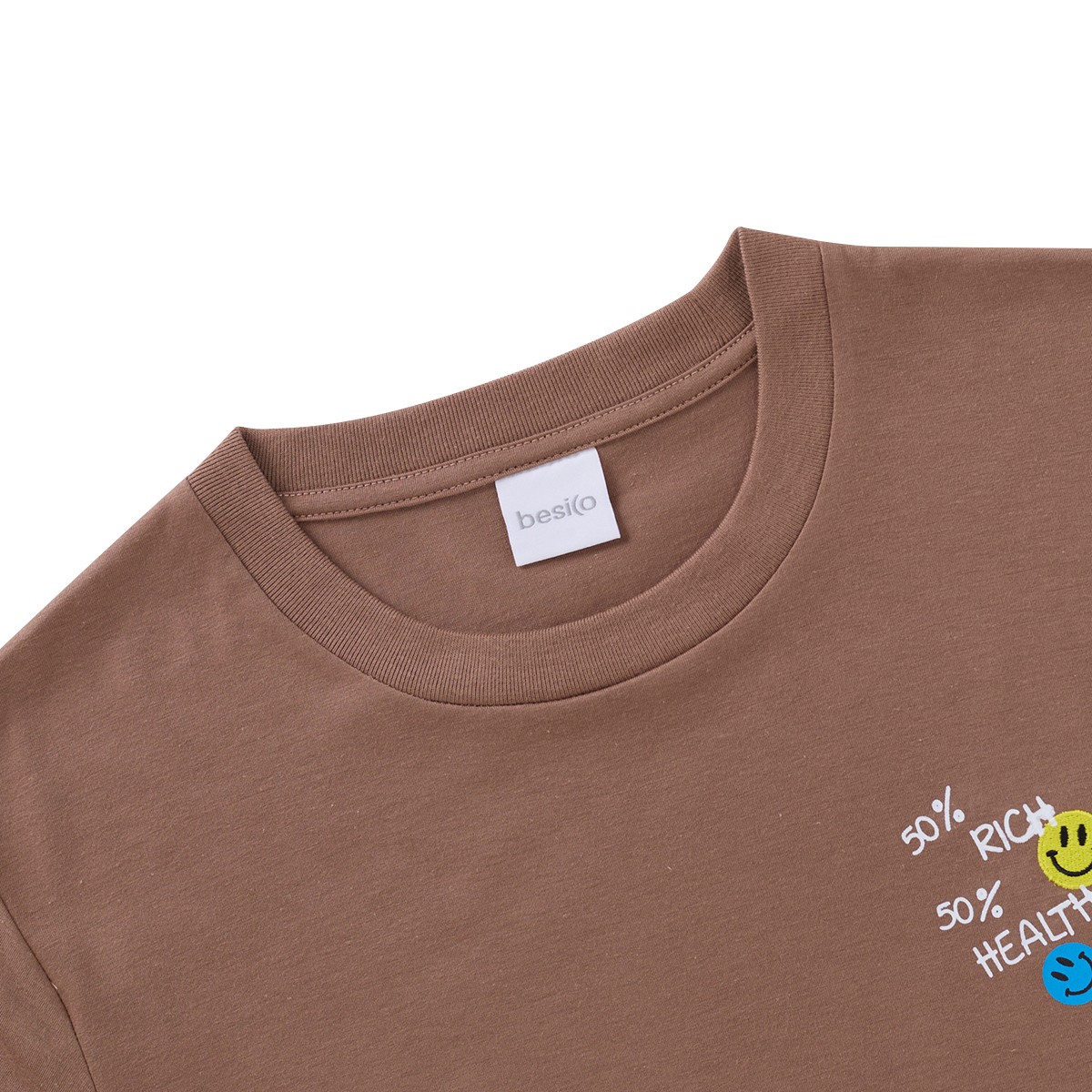 เบสิโค เสื้อยืดผู้ชาย รุ่น FSWN25Q1YM016 สีกากี_1