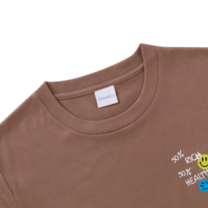เบสิโค เสื้อยืดผู้ชาย รุ่น FSWN25Q1YM016 สีกากี_thumbnail_1