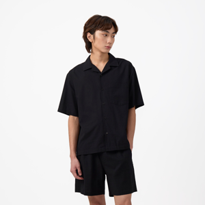เบสิโค เสื้อเชิ้ตแขนสั้นสำหรับผู้ชาย รุ่น FSUE26Q1YM001 สีดำ_thumbnail_4