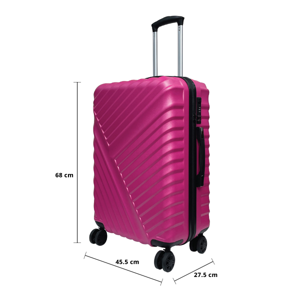 เบสิโค กระเป๋าเดินทาง รุ่น Trendy RE1141 ขนาด 24 นิ้ว สีชมพู_thumbnail_5