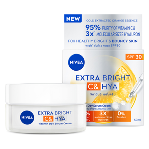 นีเวีย เอ็กซ์ตร้า ไบรท์ ซีแอนด์ไฮยา วิตามิน เดย์ เซรั่ม ครีม SPF30 50 มล._thumbnail